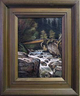 Winter Brook - An oil painting by Gardner Symons